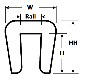  - Bar Cap Clip-on Wearstrips