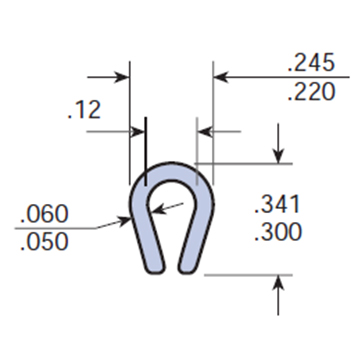  - Nylon Clip-on Wearstrip CV101