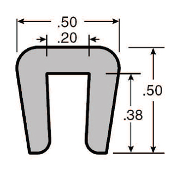  - Glissière Clip-on, CV298PL