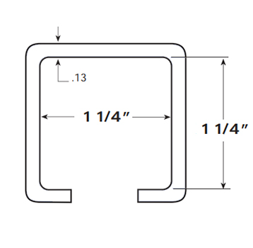  - Glissières pour couvrir Cage CV373