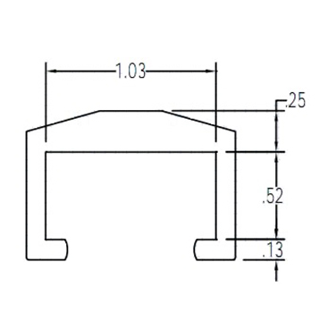  - Glissières pour couvrir Cage CV389