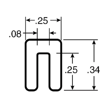  - Clip-on Wearstrip, CV390