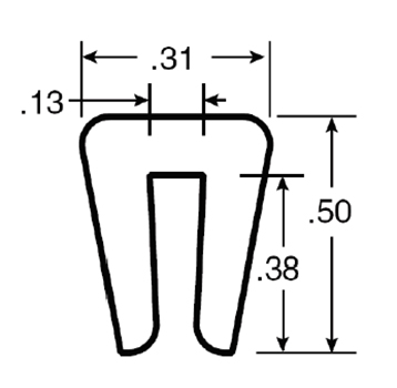  - Clip-on Wearstrip, CV391D