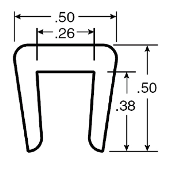  - Clip-on Wearstrip, CV392