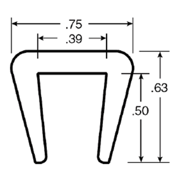  - Clip-on Wearstrip, CV394