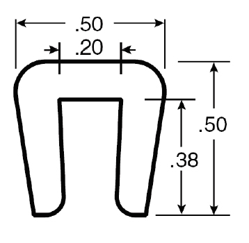  - Clip-on Wearstrip, CV396D