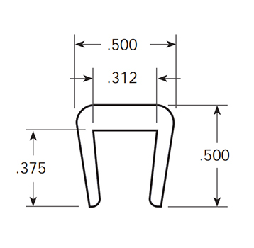  - Clip-on Wearstrip, CV398