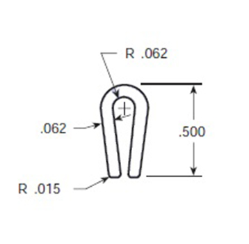  - Glissière Clip-on, CV399