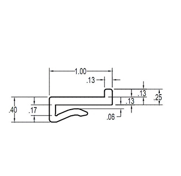  - J-Leg Wearstrip, CV411-1