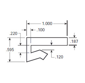  - J-Leg Wearstrip, CV415