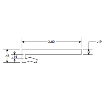  - J-Leg Wearstrip, CV416