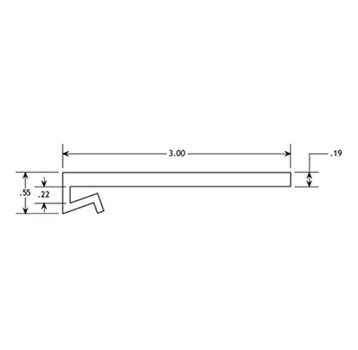  - J-Leg Wearstrip, CV417