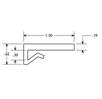  - J-Leg Wearstrip, CV418