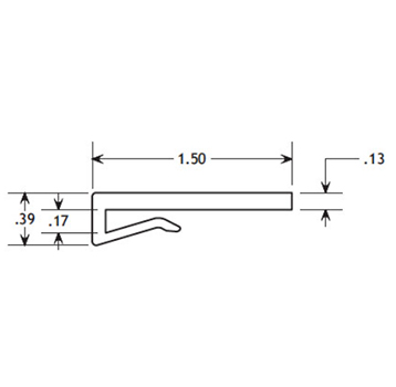  - J-Leg Wearstrip, CV420