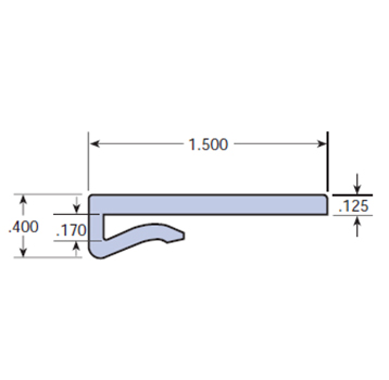  - J-Leg Wearstrip, CV420PL