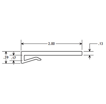  - J-Leg Wearstrip, CV421