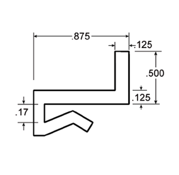  - J-Leg Wearstrip, CV423